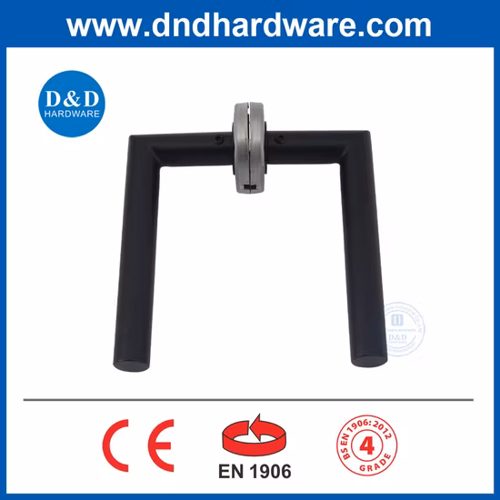 Muebles Europeanzinc estilo americano o manija de puerta negra Hardware de bloqueo Acero inoxidable En1906: 2012 Personalización de muestra de manija de palanca de puerta de paso